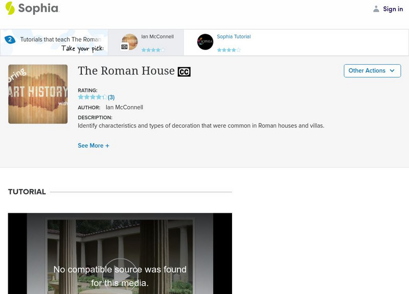 Sophia: The Roman House: Lesson 2 Instructional Video