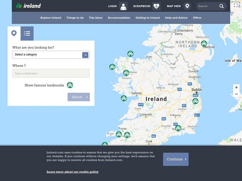 Ireland: Explore by Map Website Ireland: Explore by Map Website