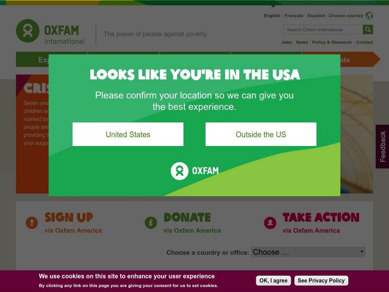 Oxfam International Website Oxfam International Website