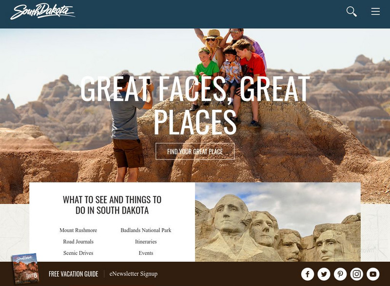 South Dakota Department of Tourism Website