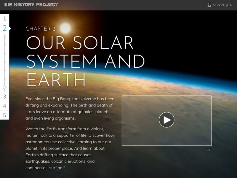 Big History Project: Chapter 2: Our Solar System and Earth Unit Plan Big History Project: Chapter 2: Our Solar System and Earth Unit Plan