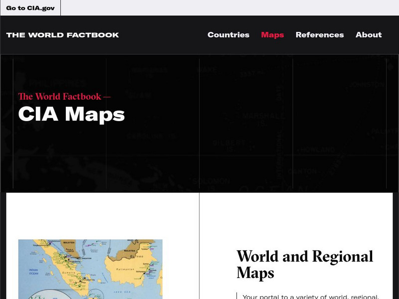 Cia: World Factbook: Regional and World Maps Graphic