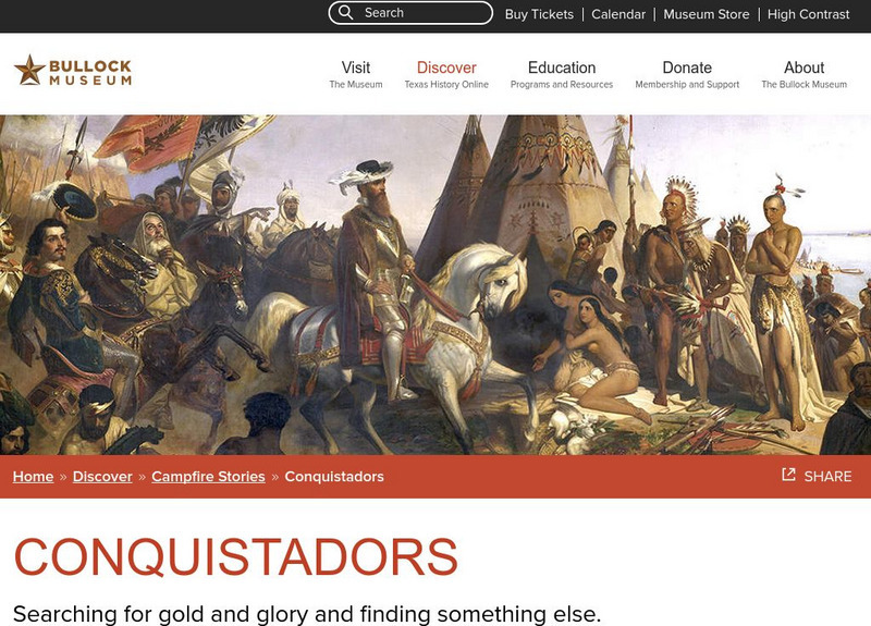 Bullock Museum: Conquistadors Article Bullock Museum: Conquistadors Article