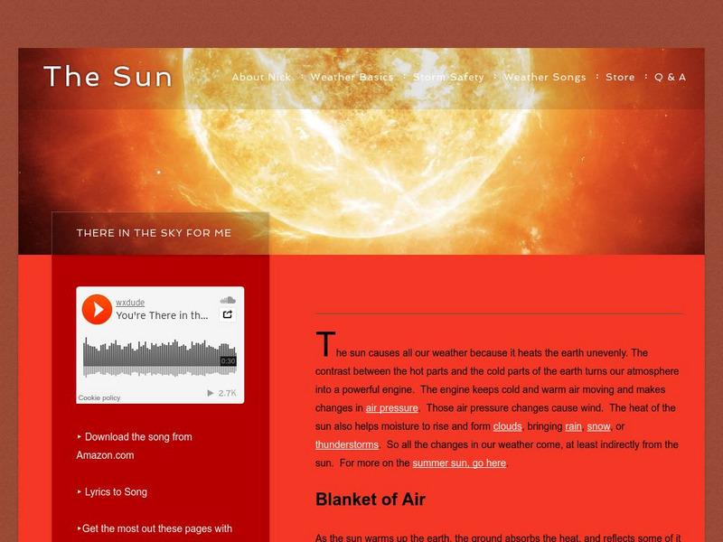Weather Dude: The Sun Website