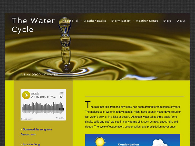 Weather Dude: The Water Cycle Handout Weather Dude: The Water Cycle Handout