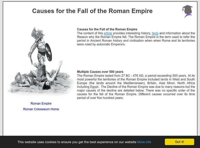 Siteseen Ltd: Causes for the Fall of the Roman Empire Article Siteseen Ltd: Causes for the Fall of the Roman Empire Article