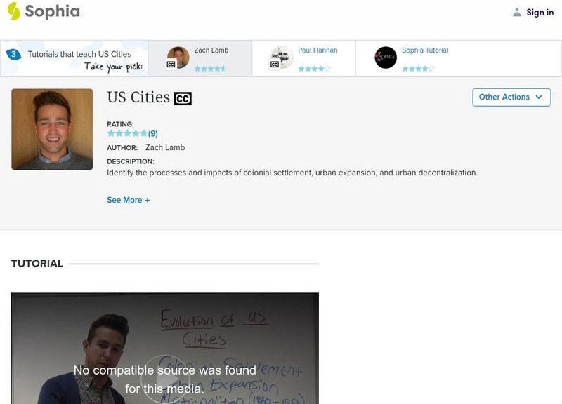 Sophia: Us Cities: Lesson 3 Instructional Video