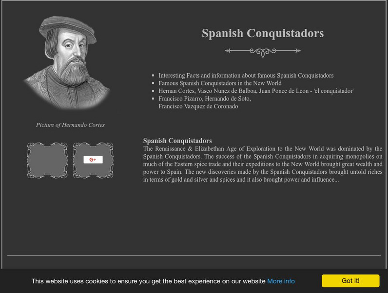 Spanish Conquistadors Handout Spanish Conquistadors Handout
