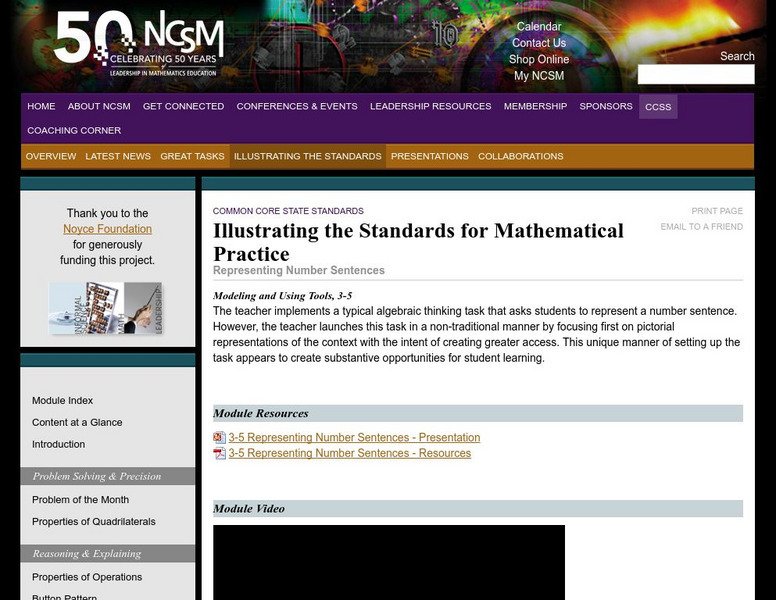 National Council of Supervisors of Mathematics: Number Sentences Professional Doc National Council of Supervisors of Mathematics: Number Sentences Professional Doc