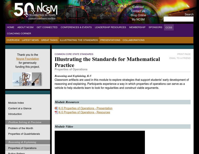 National Council of Supervisors of Mathematics: Operations Professional Doc National Council of Supervisors of Mathematics: Operations Professional Doc
