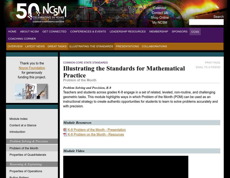 National Council of Supervisors of Mathematics:geometric Tasks Professional Doc