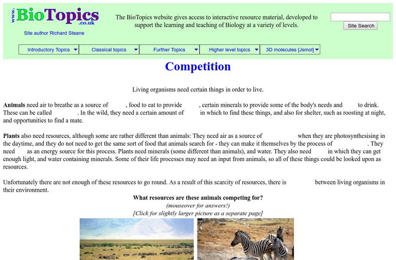 Bio Topics: Competition Handout