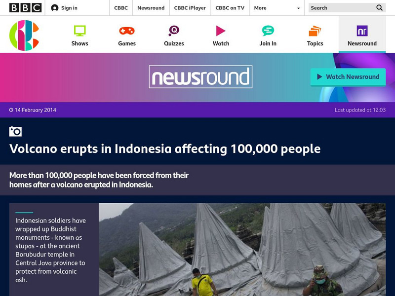Bbc Newsround: Week of 2 17 14: Volcano Erupts in Indonesia PPT Bbc Newsround: Week of 2 17 14: Volcano Erupts in Indonesia PPT