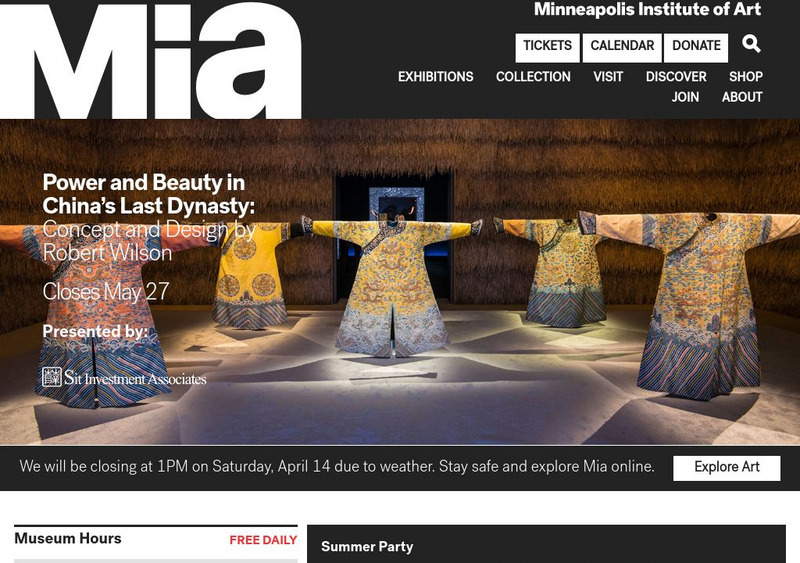 The Minneapolis Institute of Arts Website The Minneapolis Institute of Arts Website