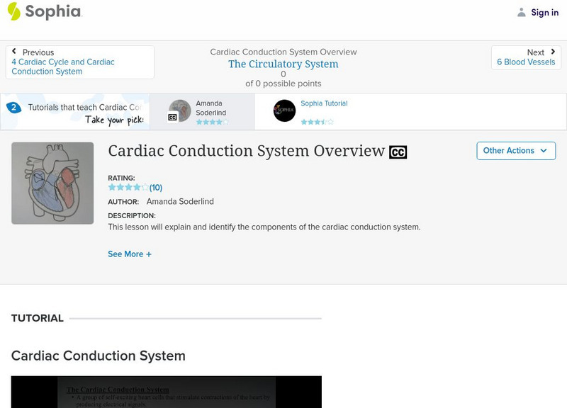 Sophia: The Cardiac Conduction System Unit Plan