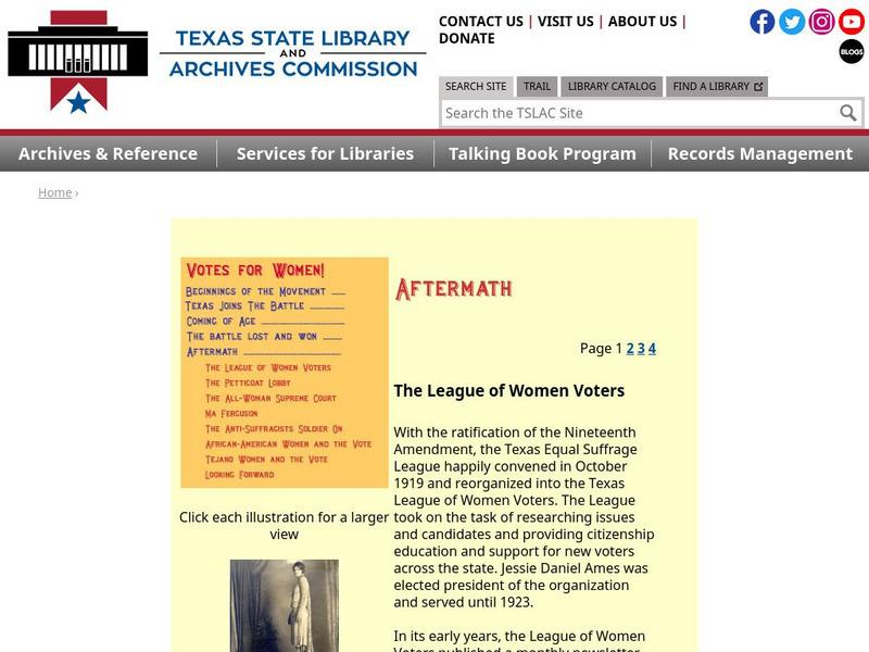 Texas State Library and Archives Commission: Aftermath: The Petticoat Lobby Activity Texas State Library and Archives Commission: Aftermath: The Petticoat Lobby Activity