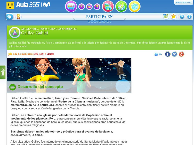 Aula365: Historia De Galileo Article Aula365: Historia De Galileo Article