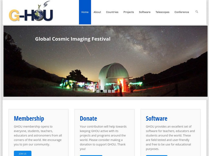 Hands on Universe (Hou) Website Hands on Universe (Hou) Website