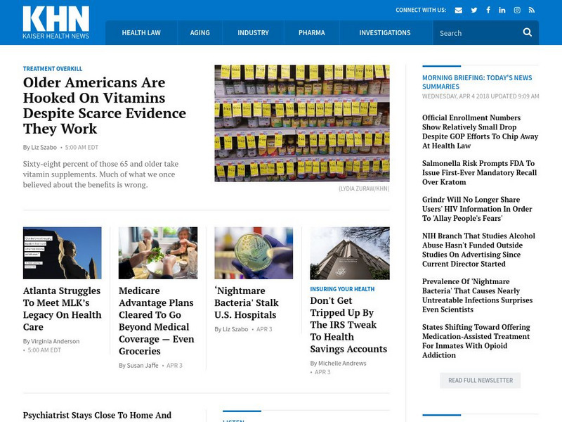 Kaiser Health News Website Kaiser Health News Website