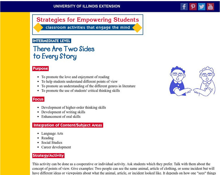 University of Illinois Extension: Character Education "Two Sides" Activity University of Illinois Extension: Character Education "Two Sides" Activity