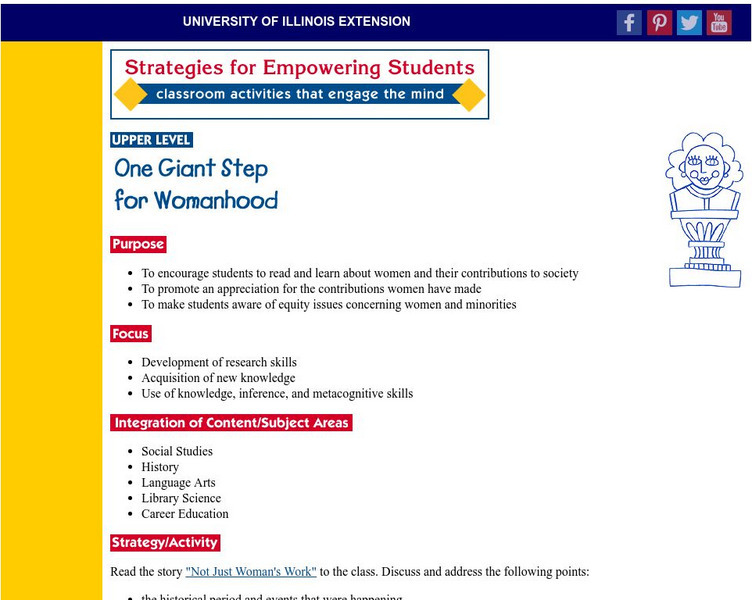 University of Illinois Extension: Character Education "Womanhood" Activity University of Illinois Extension: Character Education "Womanhood" Activity