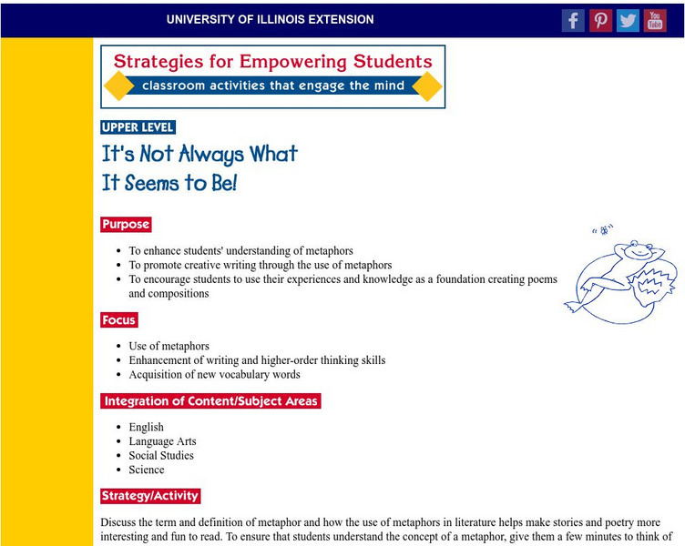 University of Illinois Extension: Character Ed "Not What It Seems" Activity University of Illinois Extension: Character Ed "Not What It Seems" Activity
