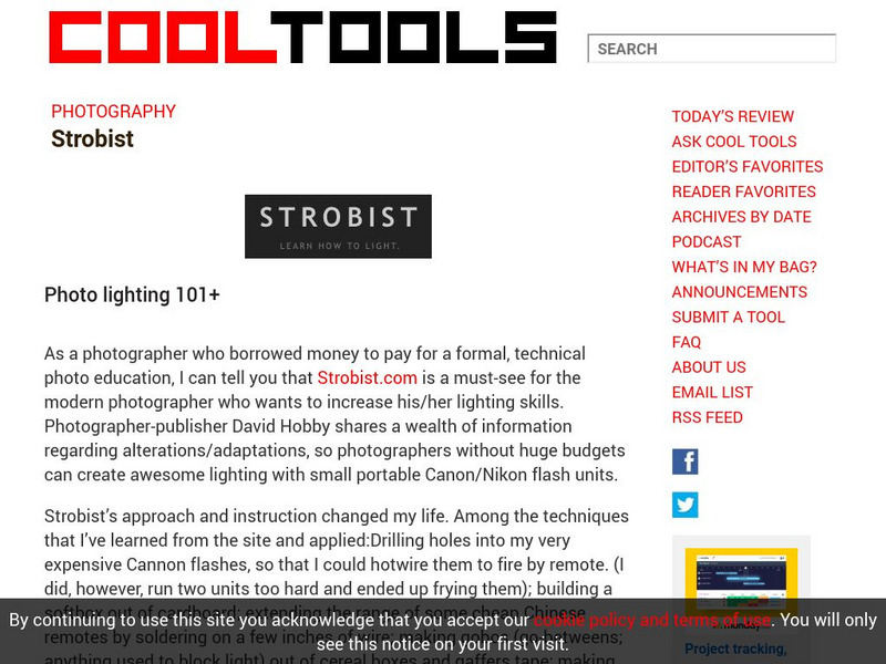 Kk: Cool Tools: Strobist Article Kk: Cool Tools: Strobist Article