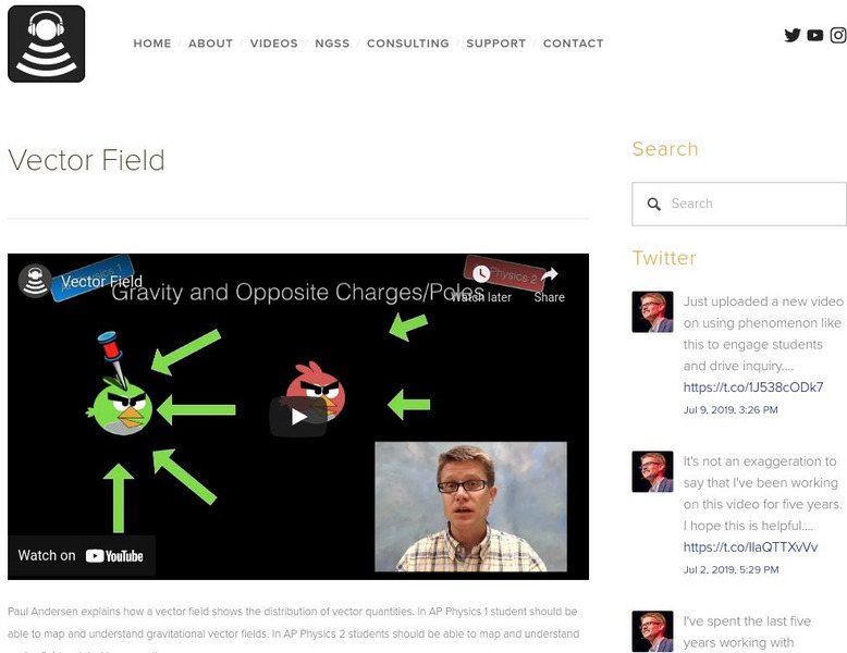 Bozeman Science: Vector Field Instructional Video