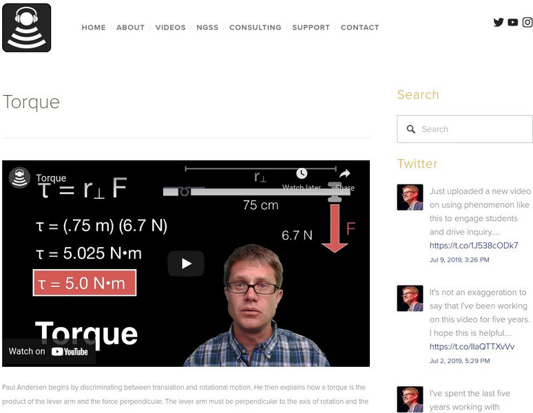 Bozeman Science: Torque Instructional Video