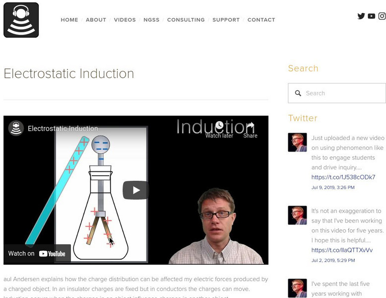 Bozeman Science: Electrostatic Induction Instructional Video Bozeman Science: Electrostatic Induction Instructional Video