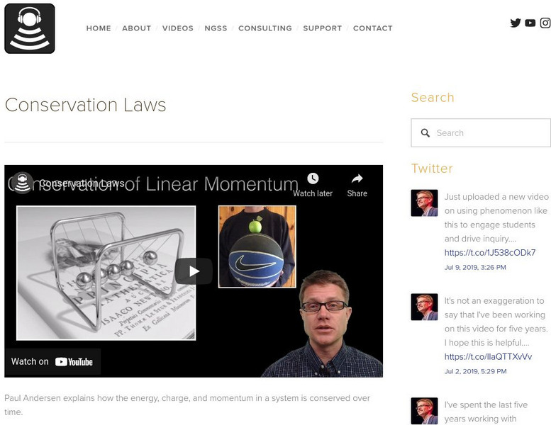 Bozeman Science: Conservation Laws Instructional Video Bozeman Science: Conservation Laws Instructional Video