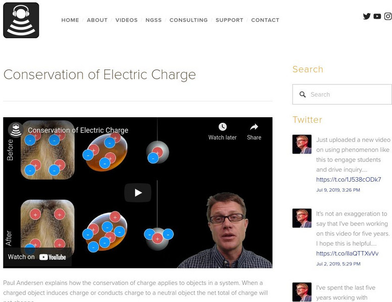 Bozeman Science: Physics: Conservation of Electric Charge Instructional Video Bozeman Science: Physics: Conservation of Electric Charge Instructional Video