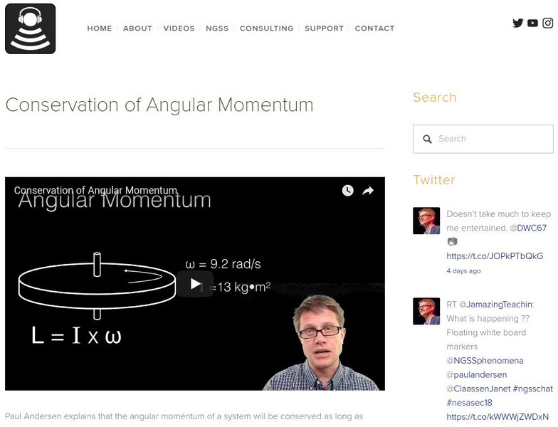 Bozeman Science: Conservation of Angular Momentum Instructional Video Bozeman Science: Conservation of Angular Momentum Instructional Video