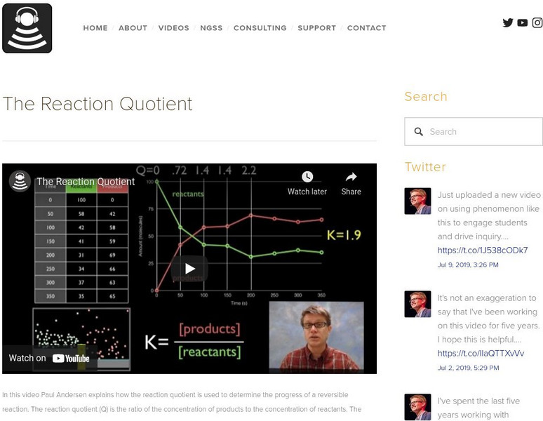 Bozeman Science: Reaction Quotient Instructional Video