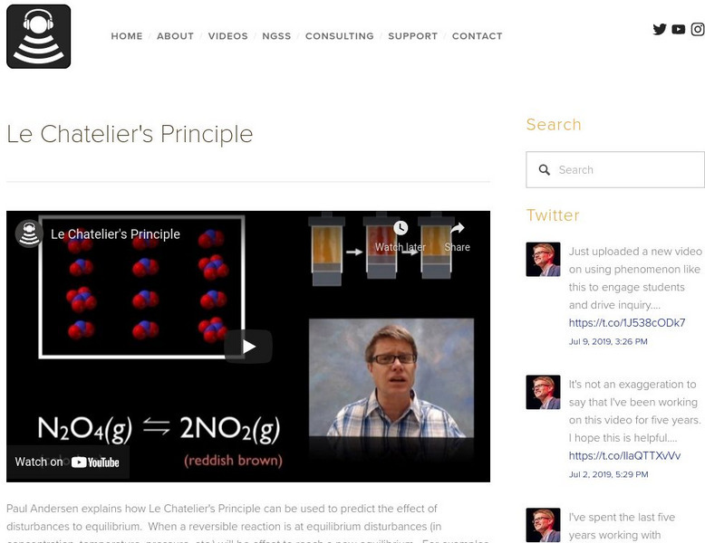 Bozeman Science: Le Chatelier's Principle Instructional Video Bozeman Science: Le Chatelier's Principle Instructional Video
