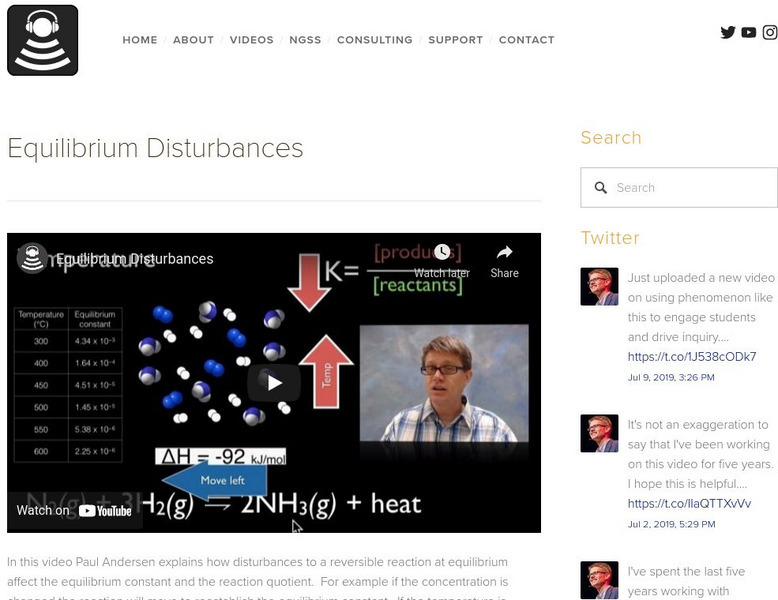 Bozeman Science: Equilibrium Disturbances Instructional Video