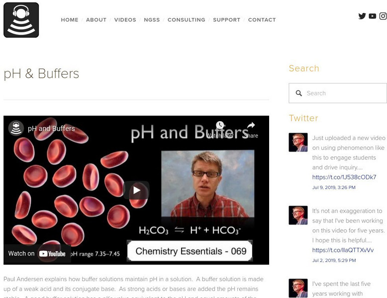Bozeman Science: P H and Buffers Instructional Video Bozeman Science: P H and Buffers Instructional Video