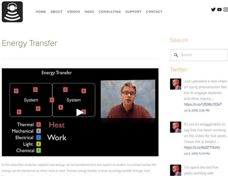 Bozeman Science: Energy Transfer Instructional Video Bozeman Science: Energy Transfer Instructional Video
