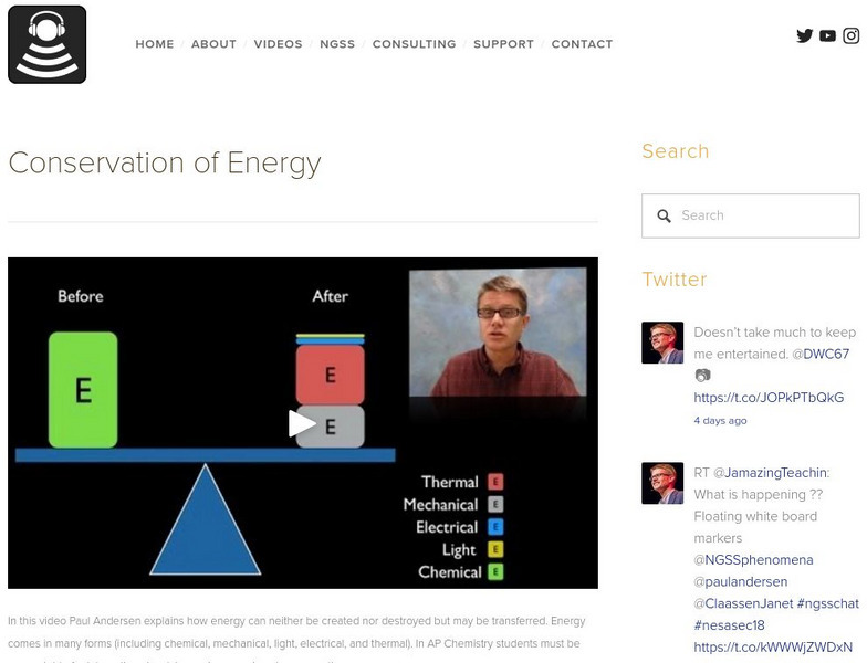 Bozeman Science: Conservation of Energy Instructional Video Bozeman Science: Conservation of Energy Instructional Video