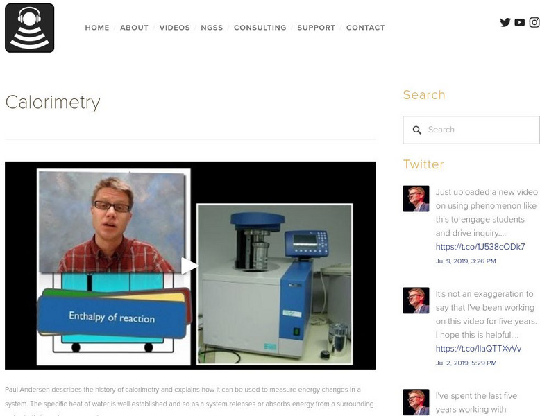 Bozeman Science: Calorimetry Instructional Video Bozeman Science: Calorimetry Instructional Video