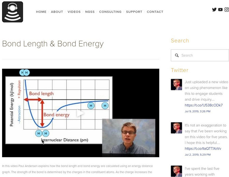 Bozeman Science: Bond Length and Bond Energy Instructional Video Bozeman Science: Bond Length and Bond Energy Instructional Video