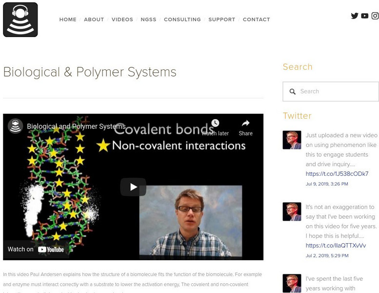 Bozeman Science: Biological and Polymer Systems Instructional Video Bozeman Science: Biological and Polymer Systems Instructional Video