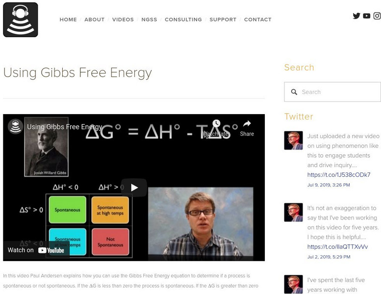 Bozeman Science: Using Gibbs Free Energy Instructional Video Bozeman Science: Using Gibbs Free Energy Instructional Video