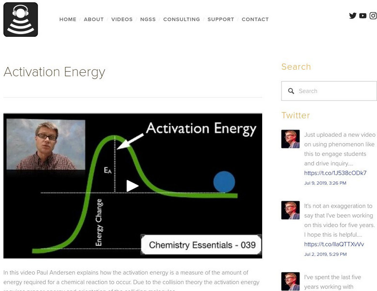 Bozeman Science: Activation Energy Instructional Video Bozeman Science: Activation Energy Instructional Video