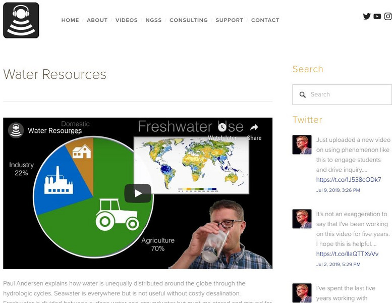 Bozeman Science: Water Resource Instructional Video Bozeman Science: Water Resource Instructional Video