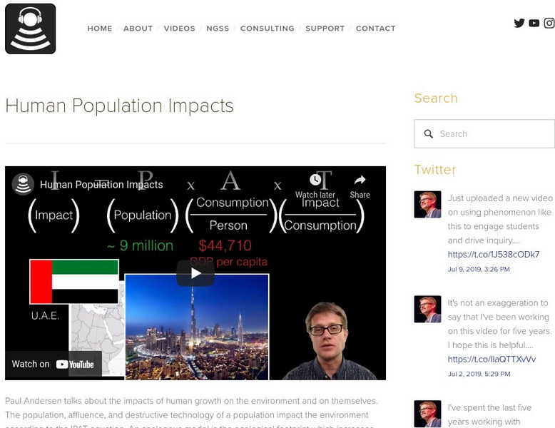 Bozeman Science: Human Population Impacts Instructional Video Bozeman Science: Human Population Impacts Instructional Video