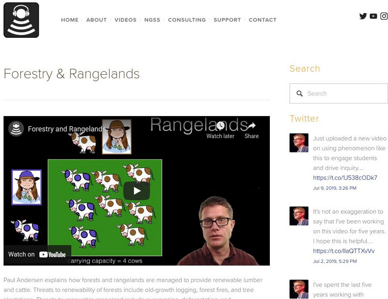 Bozeman Science: Forestry and Rangelands Instructional Video Bozeman Science: Forestry and Rangelands Instructional Video