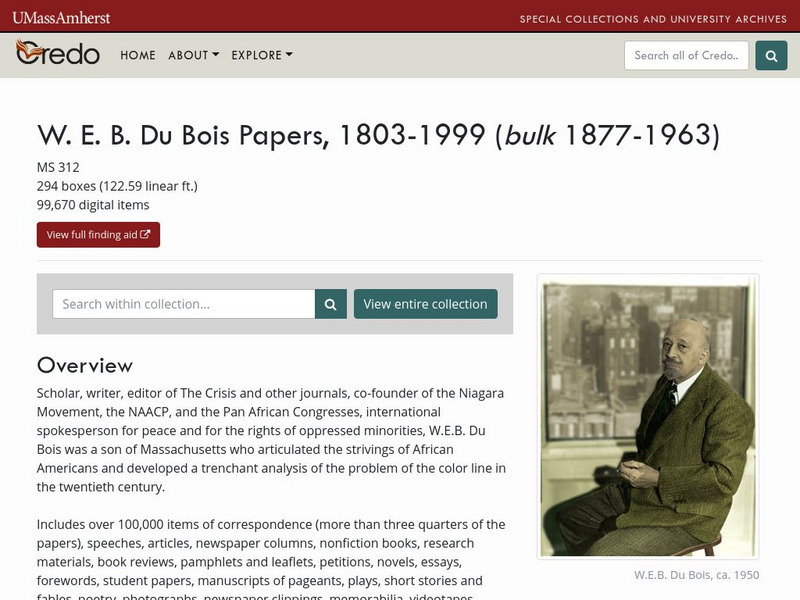 U Mass Amherst: Du Bois Central Unit Plan