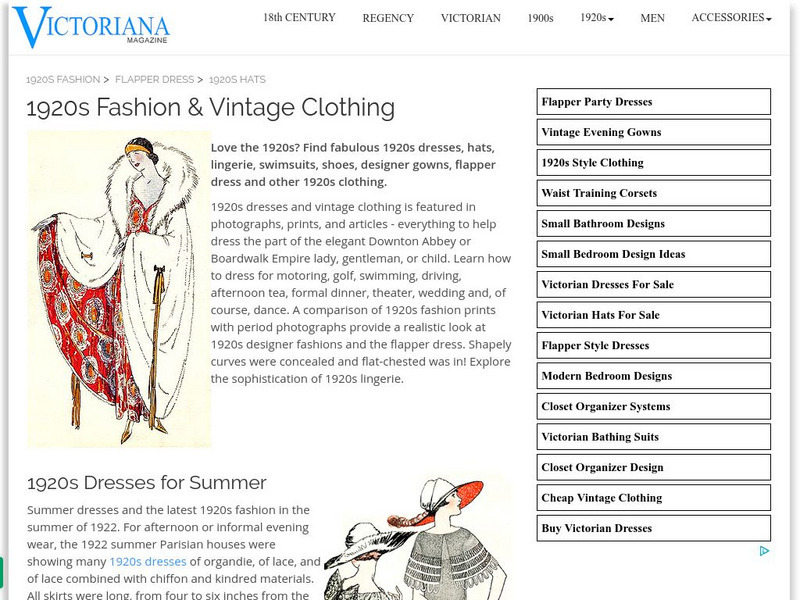 Victoriana Magazine: 1920s Fashion & Vintage Clothing Website Victoriana Magazine: 1920s Fashion & Vintage Clothing Website