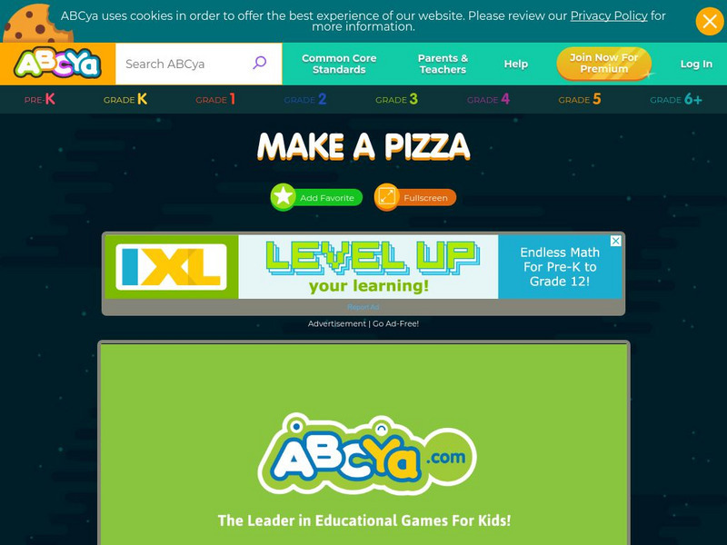 Ab Cya: Make a Pizza Interactive Ab Cya: Make a Pizza Interactive